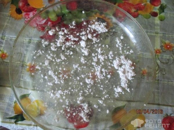 Чайный пирог с вишней фото