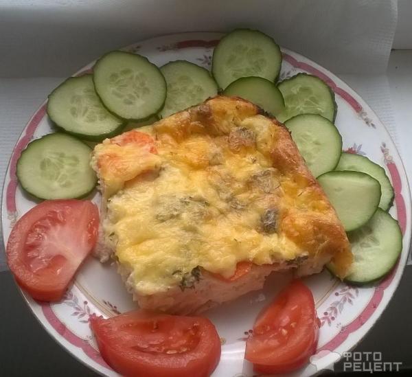 Запеканка из цветной капусты с курицей фото