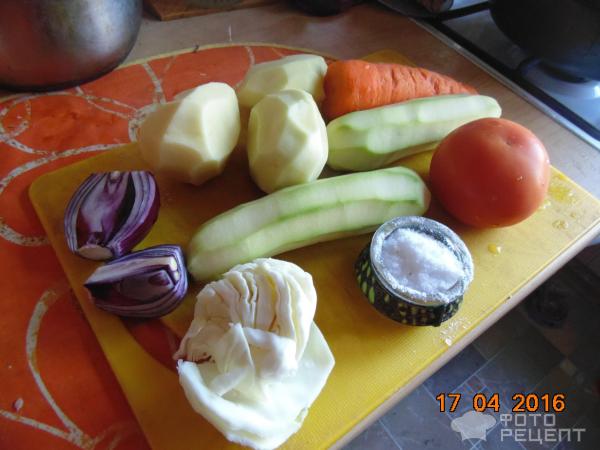 Почищенные овощи