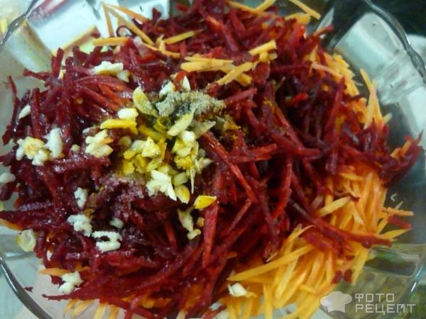 Корейский салат с морковью и свеклой: острый и сочный