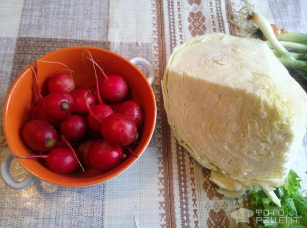 Салат с редиской фото