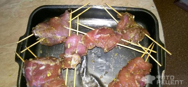 мясо на шпажках