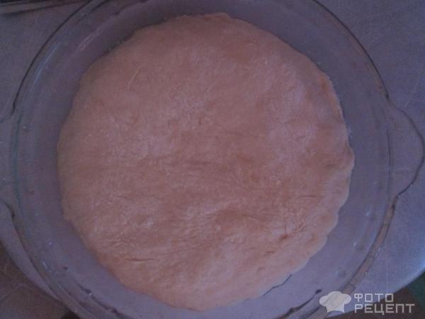 Пирог с консервированной сайрой фото