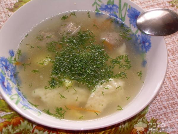 Фрикаделевый суп фото