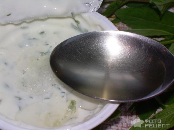 Йогуртово-мятный соус фото