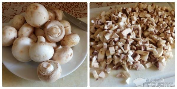Молодая картошка в духовке с грибами - пошаговый рецепт