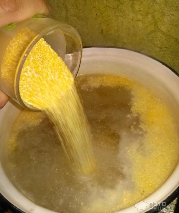 Суп с кукурузной крупой