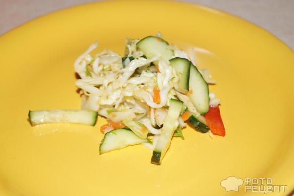 Салат из капусты и морковки по-корейски фото