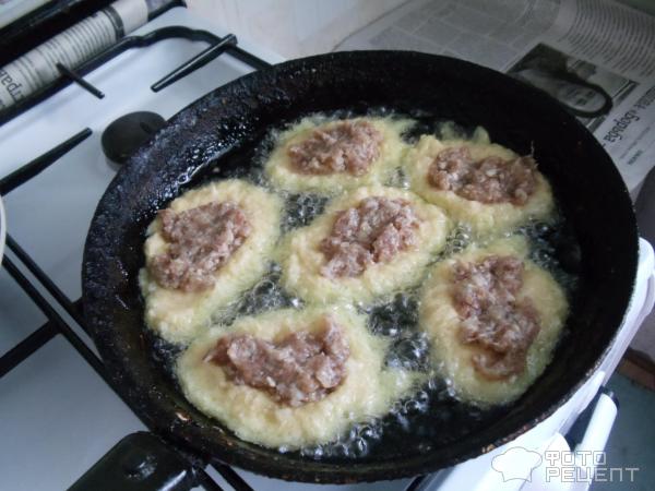 Драники картофельные с фаршем на сковороде рецепт с фото