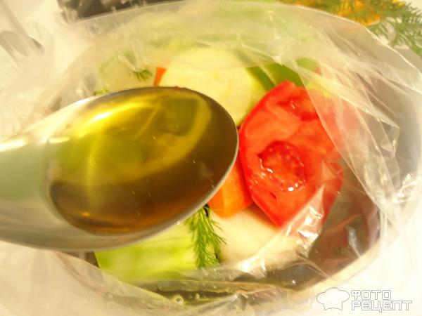 Кабачковая икра с овощами в пакете фото