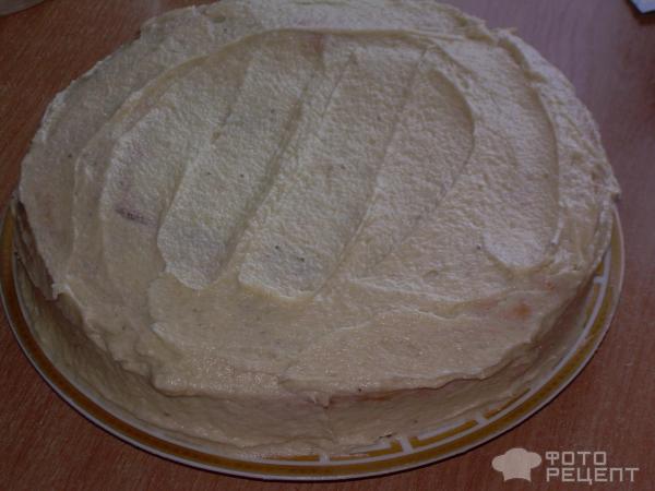 Торт Клубничный с банановым кремом фото