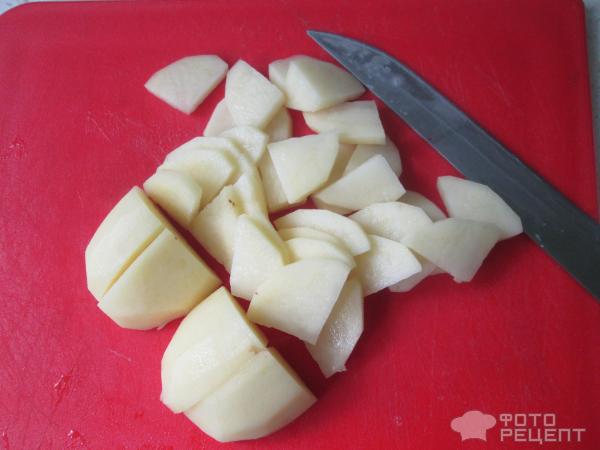 Картофельная запеканка с мясным фаршем в мультиварке фото