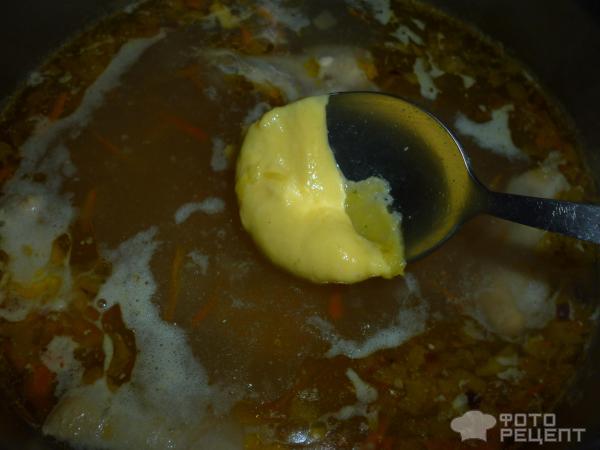 Суп с галушками и мясом фото