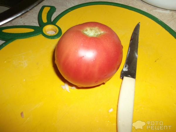 Омлет с помидорами фото