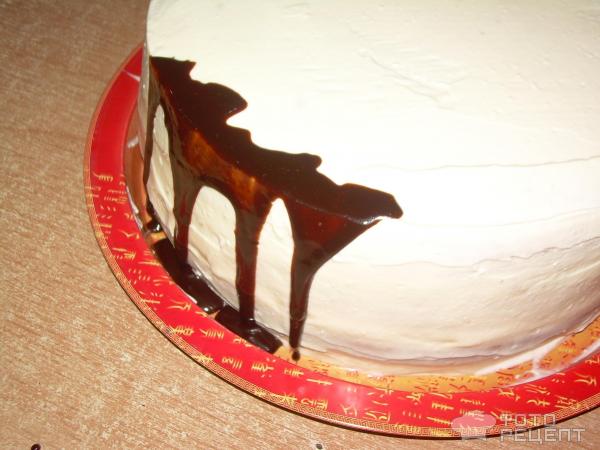 Торт Клубнично-апельсиновый с творожно -сливочным кремом фото