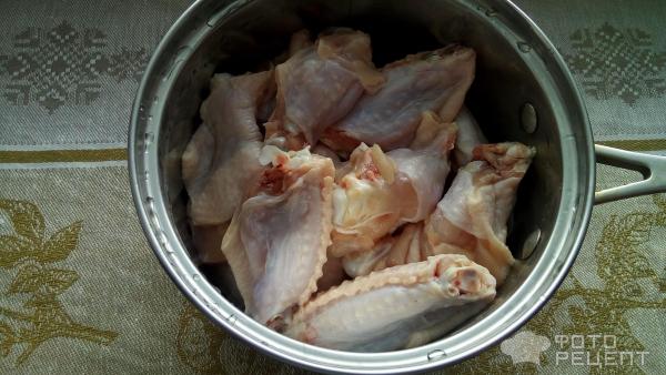 Рецепт: Куриные крылышки а-ля KFS - на сковородке