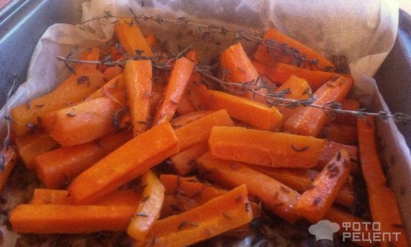 Пряная морковь запеченная в духовке