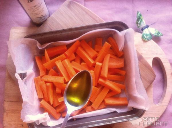 морковь, запеченная, гарнир, в духовке, с оливковым маслом, просто, вкусно, для диабета
