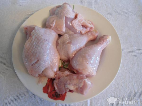Курица тушеная по-домашнему фото