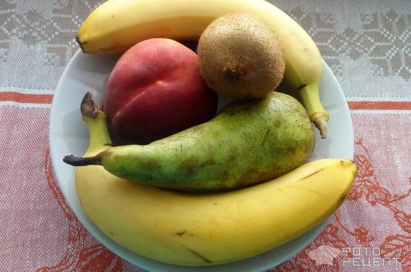 Блинчики с фруктово-творожной начинкой а-ля роллы фото