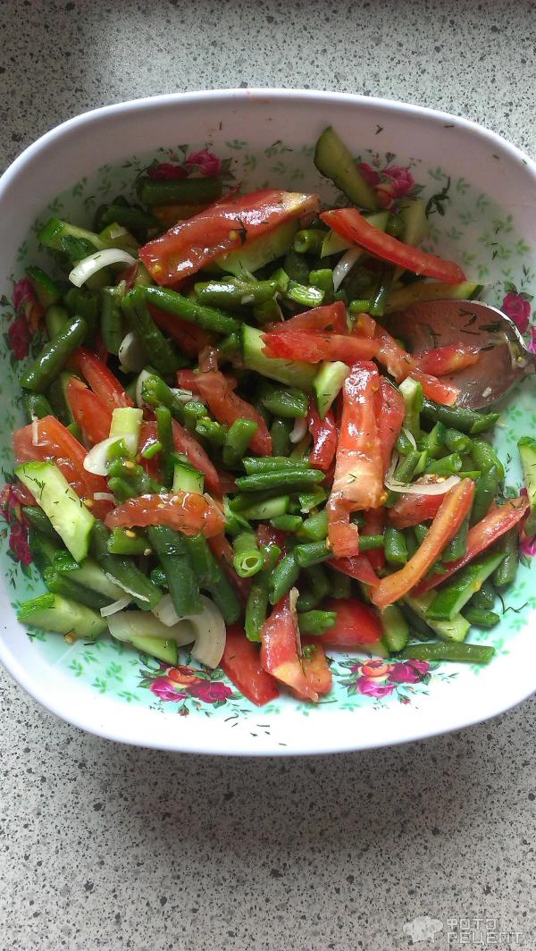 Как приготовить салат со стручковой фасолью: