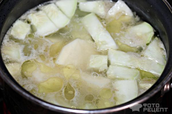 Овощной суп-пюре из патиссонов фото