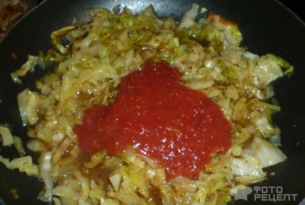 Капуста тушеная с овощами фото