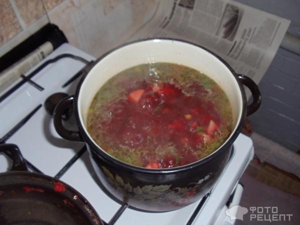 Овощной суп Ботвинья фото