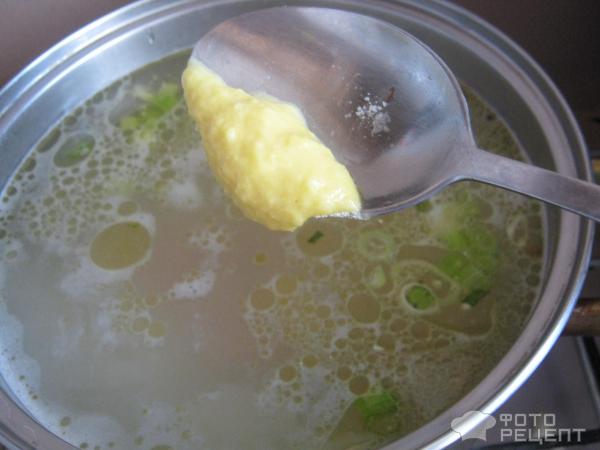 Суп с галушками фото