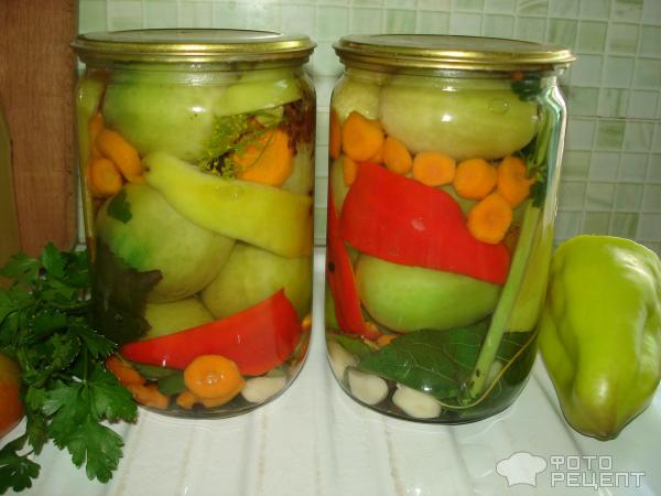 маринованные зеленые помидоры на зиму рецепт