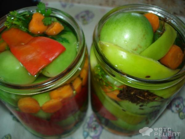 рецепт маринованных зеленых помидор на зиму