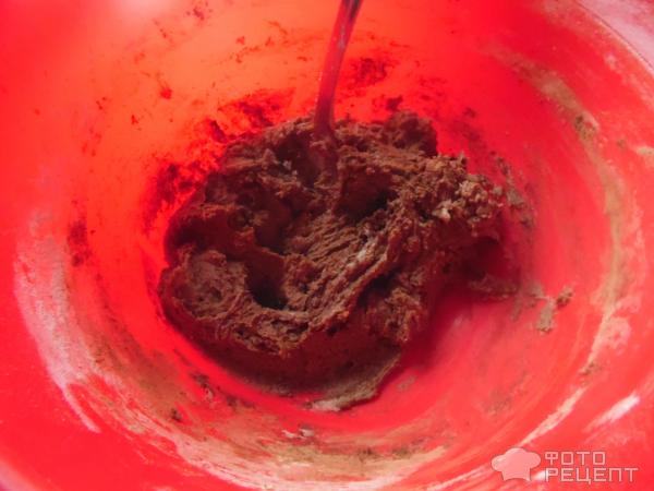 Песочное печенье Спиральки с какао фото