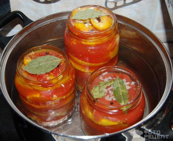 Жареные кабачки в томатном соусе фото