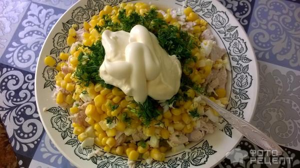 Рецепты салатов с кукурузой и курицей