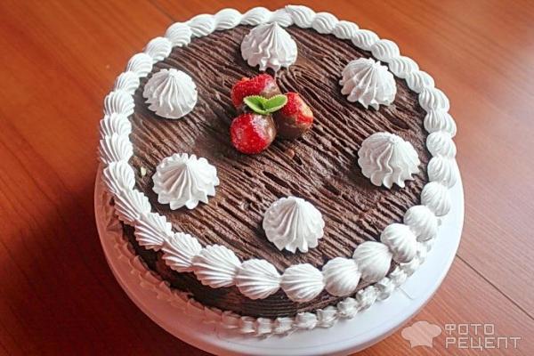 Шоколадный торт на сковороде фото