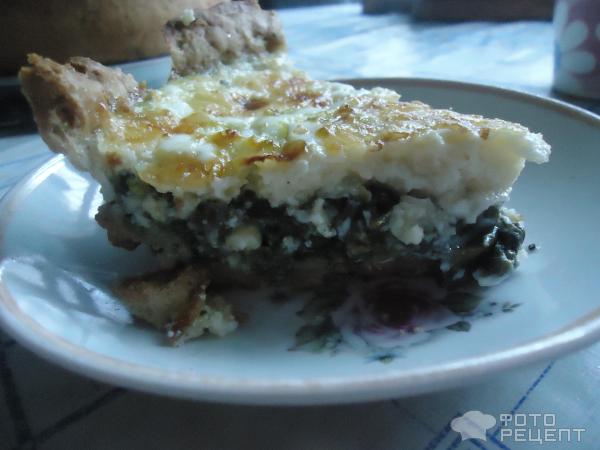 Пирог с хрустальной травой и сыром фото