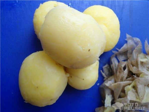 Жареный картофель со шкварками фото