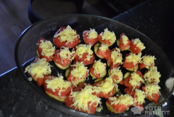 Баклажаны запеченные с сыром и помидорами фото
