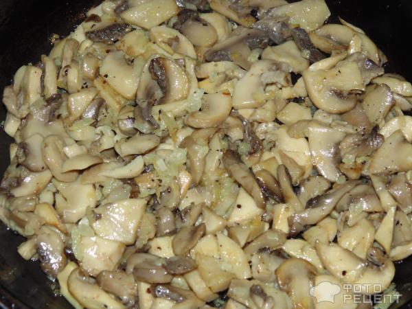 Блинчики с грибами и сыром фото