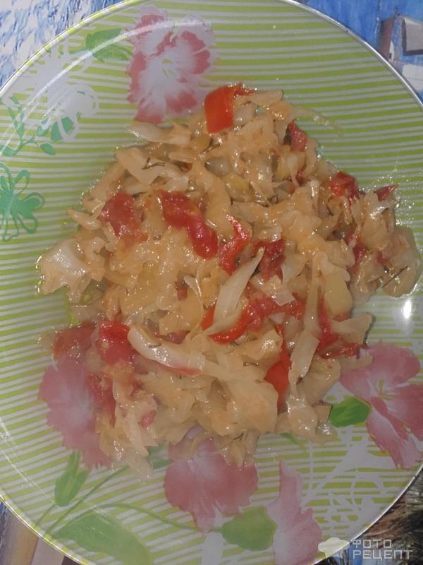 Капуста тушеная с овощами фото