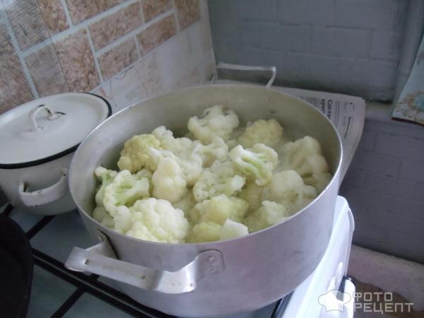 Рецепт: Маринованная цветная капуста - с овощами