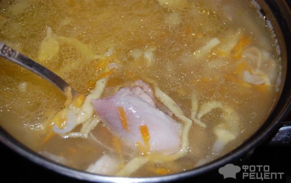Суп-лапша с курицей по-домашнему фото