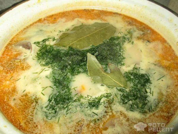 Сырный суп с форелью фото