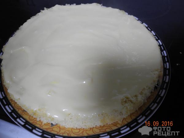 бисквитный торт с заварным кремом
