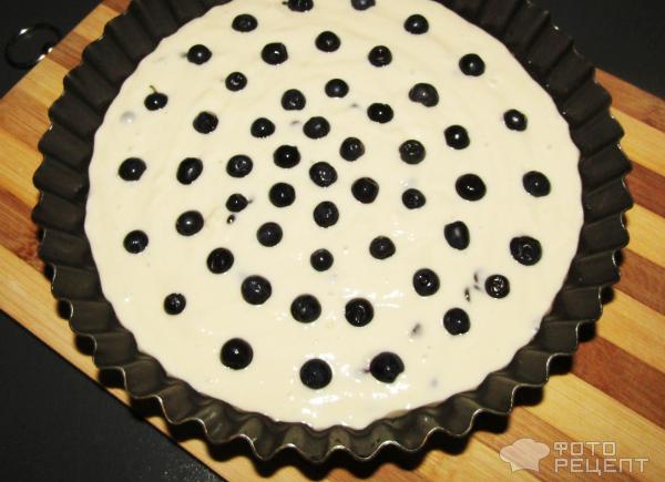 Пирог с черникой фото