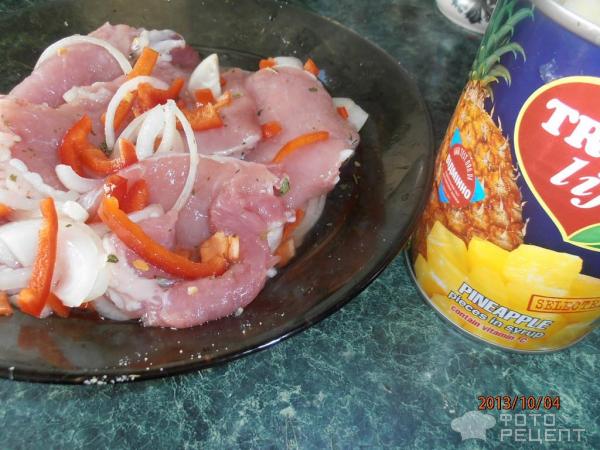 Мясо по-гавайски фото
