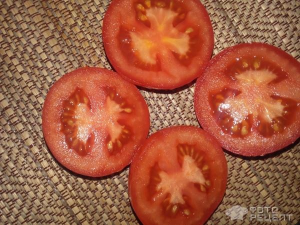 Закуска Помидоры с творожной начинкой фото