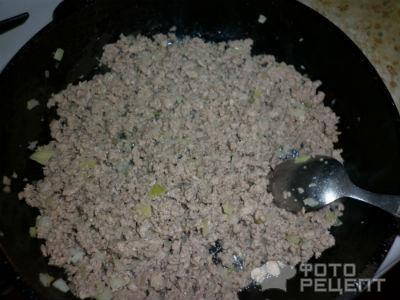 Гнезда из макарон с фаршем фото