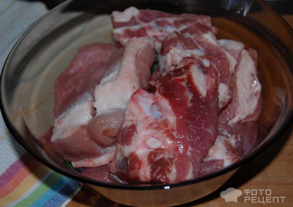 Свиные ребра с овощами фото