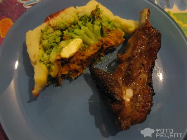 Картофельная запеканка с брокколи фото
